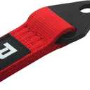RASTP Limit Strap, Premium Quad Wrap Limit Strap Car Hauler Axle Straps Truck Wrecker Wheel Tie Down Strap with 10,000 Lb Webbing Strength (18 Inch,Red)