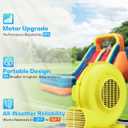 Bounce House Blower for Inflatables, 1100W 1.5HP Powerful & Portable Fan Pump for Inflatable Bouncy Castle, Jumper, Bubble House, Water Slide