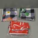 Preboun Set of 12 Holiday Pillow Covers 18 x 18 Inch Valentine's Day St. Patrick's Day Easter Love Heart Clovers Bunny Eggs Cushion Case Home Buffalo Plaid Pillow Case for Happy Home Decor(Lovely)