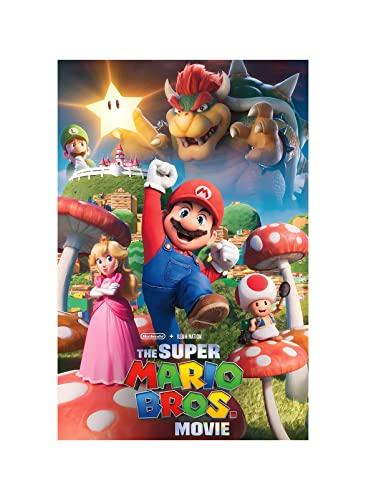 The Super Mario Bros. Poster 2023 Movie Posters Prints Bedroom Decor Silk Canvas for Wall Art Print Gift Home Decor Unframe Poster 22x34inch, Pack of 5
