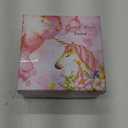 TCJJ Sparkly Unicorn Headphones for Girls, Wired Headset with Mic, HD Stereo Sound, Foldable Over-Ear Headphones,Tangle-Free Cord for School, Travel, Tablet-Ideal Christmas & Birthday Gift for Girls (Blue)