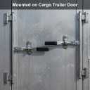QWORK Cargo Trailer Cambar Cam Bar Lock, 2 Pack 36" Trailer Door Latch Cam Bar, Zinc Plated, for Folding Ramp Door, RV Hauler Fold Down Door, Cargo Trailer Door