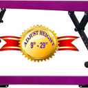 MARFULA Adjustable Balance Beam 8 ft Gymnastic Beam Adjustable Height for Kids and Teenage of All Gymnastic Levels, Gymnastic Training Beam Gymnastic Equipment for Athlete Home and Gym Club Use (Height: 9 inch - 29 inch, Purple (Height: 9" - 29"))