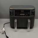 Ninja DZ201 Foodi 8 Quart 6-in-1 DualZone 2-Basket Air Fryer with 2 Independent Frying Baskets, Match Cook & Smart Finish to Roast, Broil, Dehydrate & More for Quick, Easy Meals, Grey