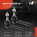 A-Premium 2 x [5.520 Inch] Front Outer Tie Rod Ends, Compatible with Chevy & GMC & Cadillac - 2007-2014 - Silverado 1500, Tahoe, Suburban, Avalanche, Sierra 1500, Yukon (XL 1500), Escalade (ESV & EXT)