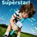 Amazmic Kids Karaoke Microphone Machine Toys for Girls Bluetooth Microphone with LED Light, Mother's Day Birthday Gift for Girls Boys 3 4 5 6 7 8 9 10 11 12 Year Old Kids Toys(Blue)