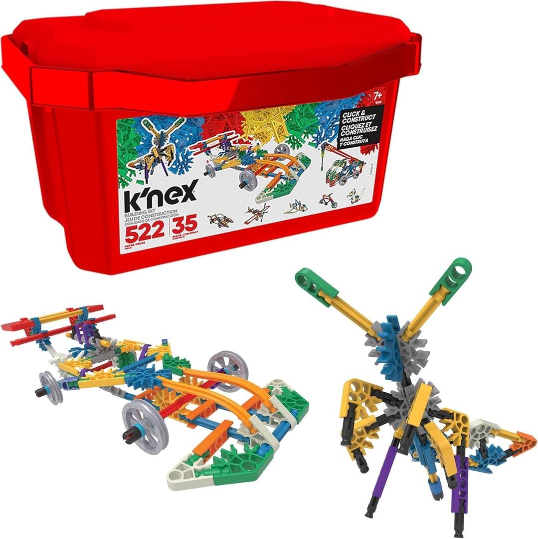 K'NEX - Click & Construct Value Building Set - 522 Pieces, STEM Building, Creative Play Set Ages 7+