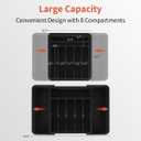 Expandable Silverware Drawer Organizer  Adjustable Utensil Tray & Cutlery Organizer, BPA-Free Plastic Flatware Divider, Non-Slip Kitchen Drawer Organizer (Fits 1222 Drawers, 8 Compartments)