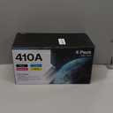 410A Compatible Toner Cartridges Replacement for HP 410X CF410A CF411A CF412A CF413A for M477fnw M477fdw M477fdn M452dn M452nw M452dw Printer, 4-Pack