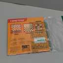 Coogam Magnetic Travel Chess Board Game, 3 in 1 Tic-Tac-Toe Checkers Set, Indoor Outdoor Activity Travel Toy Gift for Family Friends Party Favor