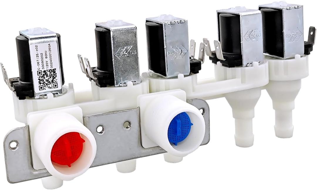 WH23X29553 Washer Water Inlet Valve for GE Washing Machine Water Valve Replacement Parts AP6983554 PS12743643 0024000126GA 33090202