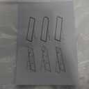 Full Length Mirror with Lights, 95" x 40" LED Lighted Floor Standing Mirror, Tempered Glass, Square White