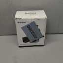 SUSTEAS Rotary Cheese Grater with Handle,Vegetable Slicer with 6 Interchangeable Blades, Reinforced Suction,Easy to Clean,Kitchen Shredder for Crushed Ice,Fruits and Nuts with Blade Storage Case,Black