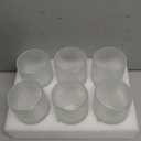Consou Large Glasses Set of 6, 15 oz Hobnail Glassware Thick Glass Heavy Base