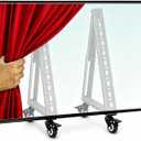 Low Height Mobile TV Stand, Monitor Floor Stand Cart, Rolling TV Mount with Wheel for 32-65 inch Flat Curved Screen TV, LED LCD, 30 Adjustable Viewing Angle (New Version)