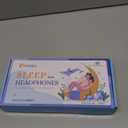 Voerou Sleep Headphones 3D Sleep Mask with Bluetooth, Adjustable Wireless Eye Mask for Sleeping for Women Men, Sleeping Headphone with Ultra-Thin Stereo Speakers Perfect for Sleep Naps (Ink Black)