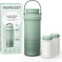 Momcozy 22oz Portable Breast Milk Cooler for Outdoor, Life Saver with 360 Total Cooling for 24 Hours, Larger Capacity Travel Breastmilk Chiller with 2pcs Baby Bottles for Breastmilk Storage