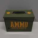 Army Ammo Tin Storage Box container, Lunch Box & bedroom accessories. Military style home decor small stuff organizer, lunchbox treasure snack candy box & keepsake pencil case charger & cord organizer