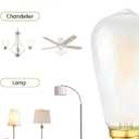 LED Edison Bulb, 25W Equivalent, Soft Warm 2700K, Frosted Glass, Dimmable, 2 Watt E26 Standard Base ST21 LED Bulbs, 4 Pack