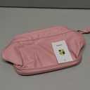 GRINKO Makeup Bag, Large Cosmetic Bags for Women, Travel Toiletry Bag Waterproof Portable Pouch, Make up Organizer with Handle and Divider, Pink