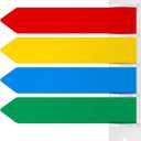 BBTO 1 Pc Exam Room Flags Pack 7 Inches Long Door Flags Primary Colors Chamber Room Status Indicators Signal Sign for Doctors Offices Hospitals and Clinics Supplies