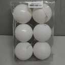 3.94" Large Christmas Balls Shatterproof Pearl White Christmas Ornaments 6 Pcs Big White Christmas Ornaments Balls for Christmas Tree Holiday Wedding Party Decoration