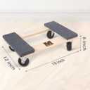 MaxWorks 50856 1320 lbs. Capacity 18 in. x 12 in. Hardwood Furniture Moving Dolly, KD Version Two Pack
