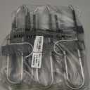 HUITEM Space Saving 6 Tier Pant Hangers, Anti-Slip, Stainless Steel, 2 Pack, Black
