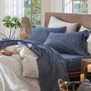 MooMee Sheet Set 100% Washed Cotton Linen-Like Extra Deep Pocket Twin
Relaxed Lived-in Texture. Soft, Breathable & Lightweight Comfort. 15–19" Extra Deep Pocket with All-around Elastic
