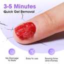 2 x Gellen Gel Nail Polish Remover Kit, Gel Polish Remover for Nails with Liquid Latex Tape Cuticle Oil and Manicure Tools, Quick & Easy Gel Remover in 3-5 Minutes, No Soaking Or Wrapping (0.57 Fl Oz (Pack of 3))
