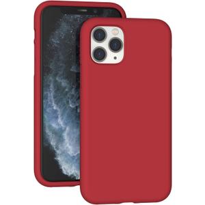 K TOMOTO Compatible with iPhone 11 Pro Max Case, Drop Protection Liquid Silicone Gel Rubber Full Body Cover with Soft Microfiber Shockproof Phone Case for iPhone 11 Pro Max 6.5", Red