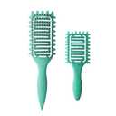 Curl Defining Brush,2024 Curly Hair Brush,Vented Hair Brush for Detangling, Shaping and Defining Curls For Women and Men Less Pulling (2Pcs Green)