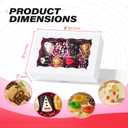100PCS 8x5x2 Inch Chocolate Strawberries Bakery Boxes with Window