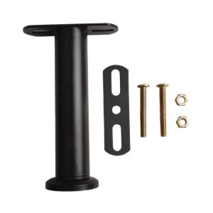 Adjustable Bed Frame Support Leg with Height Extension, Cold Rolled Steel Furniture Foot for Platform, Slat Row Frame or Box Spring Beds, Black(Adjustable 18-30cm), 4pcs