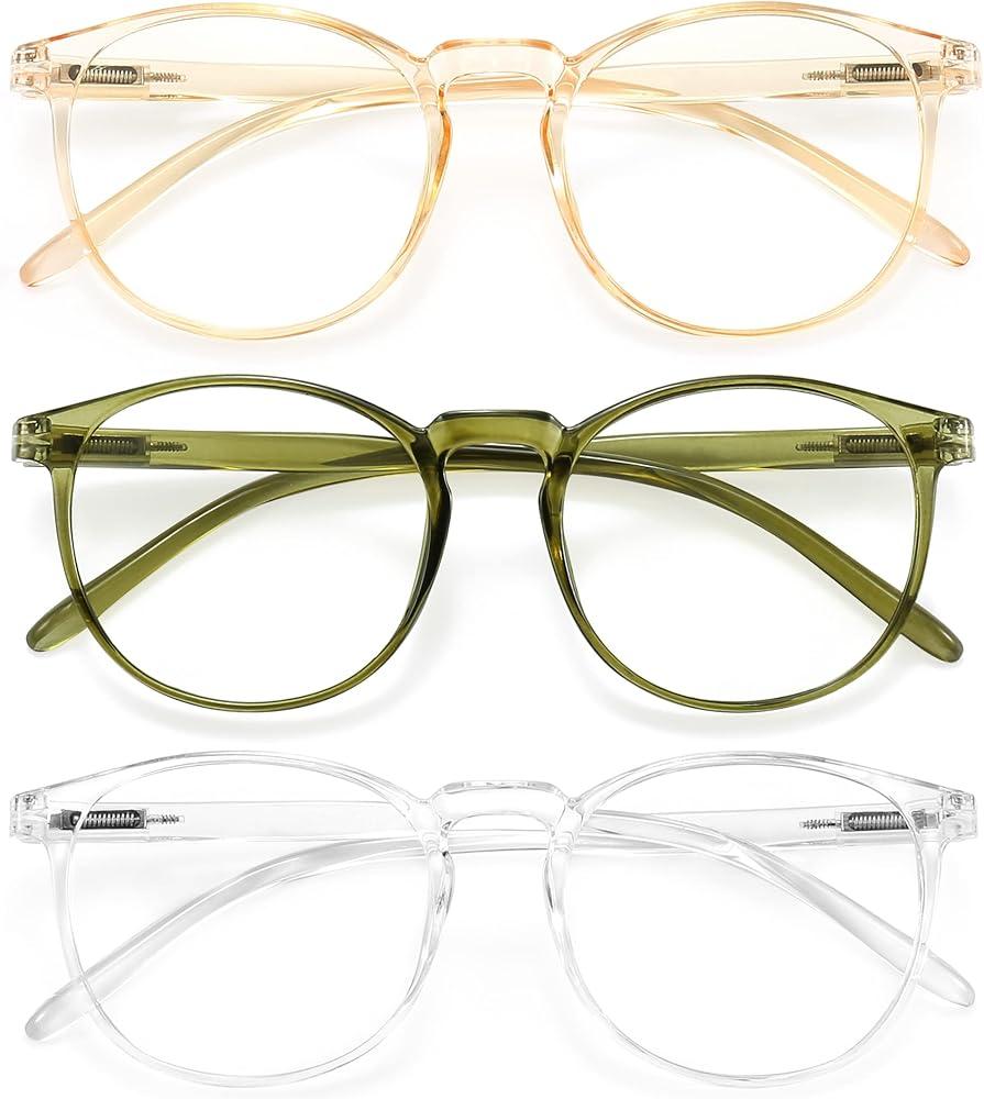 IBOANN Iconic Blue Light Glasses for Woman - Computer Glasses 99% Blue Light Blocking - Anti Eyestrain & UV Glare Protection