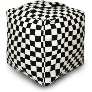 Square Decorative Weighted Door Stopper Cute Heavy-Duty Door Stoppers with Handle Weighted Fabric Floor Stop for Home Office Bedroom Living Room Exterior Interior Doors