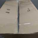 Mooliwe Scalloped Felt Bulletin Cork Board Foldable White 48 * 36 Inch, 47.2" x 35"