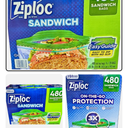 Ziploc Seal Top Bag Easy to Zip Sandwich Bags 4x120 Bags Total 480 Count, Pack of 2