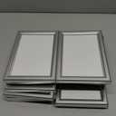 LaVie Home 4x6 Picture Frames (12 Pack, Silver) Simple Designed Photo Frame with High Definition Glass for Wall Mount & Table Top Display, Set of 12 Classic Collection