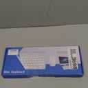 Wireless Keyboard and Mouse Combo, Compact Quiet Wireless Keyboard and Mouse Set 2.4G Ultra-Thin Sleek Design for Windows, Computer, Desktop, PC, Notebook, Laptop (GHKM03 Silver White)