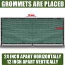 Green 6FT X 50FT Outdoor Privacy Screen Fence & Mesh Shade Net Cover, Ideal for Garden and Backyard - Enhances Privacy for Fencing & Chain Link, Perfect for Patio Privacy Wall, SlatsFreestanding