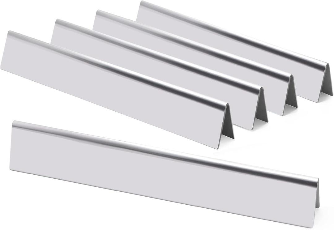 Hiorucet 24.5 Inch Weber 7540 Flavorizer Bars for Weber Genesis 300 Series E310 E320 S310 S320 with Side- Control, Grill Parts, 5 Pack Stainless Steel Flavorizer Bars