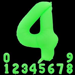 TONIFUL 40 Inch Bright Green Large Number 4 Balloon for 4th Birthday Party Decorations Big Bright Green Foil Mylar Digital 4 for Graduation Wedding Bridal Shower Engagement Anniversary Photo Shoot