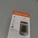 Mini Plug in Heater, Portable Wall Space Heater with Remote, Small Wall Outlet Heating with Adjustable Thermostat and 12H Timer, LED Display for Home Office Bathroom Indoor Use (Snow)