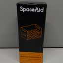 SpaceAid Bamboo Water Bottle Organizer with Labels, Kitchen Pantry Storage Rack for Cabinets, Home Cup and Wine Bottle Holder Shelf Organizers, 2 Pack 3-Slot, White