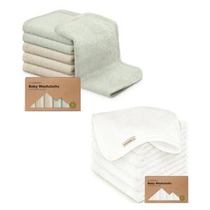 KeaBabies 6-Pack Baby Washcloths - Soft Baby Washcloth, Baby Wash Cloths, Baby Wash Cloth for Newborn, Kids, Bath Baby Towels, Face Towel, Face Cloths for Washing Face