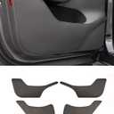 Car Door Anti Kick Pad, Leather Fabric D oor Panel Protectors Compatible with Tesla Model Y 2021-2024 Interior Accessories (Set of 4) (Model Y Door Panel Protector 21-24)