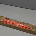 Growsun Driveway Marker 48 inch Orange Fiberglass 5/16 inch Dia Snow Fence Reflective Plow Stakes for Yard Walkways Parking Lots Safety Rods Edge, 25 Pack