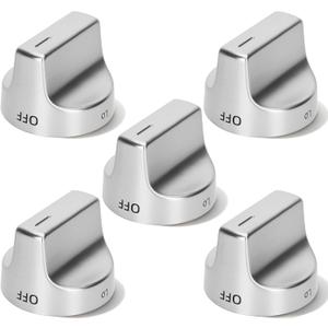Metal W11620567 W11510456 Stove Knob Replacement Compatible with Whirlpool WFG525S0JS5, WFG525S0JZ5, WFG55050LZ5,WFG550S0LZ4, Range Oven Knob Replace PD00061875 4845290 AP6333411 PS12578779