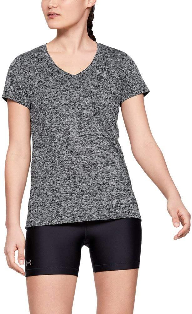 Under Armour Women's Tech V-Neck Twist Short-Sleeve T-Shirt (Large)